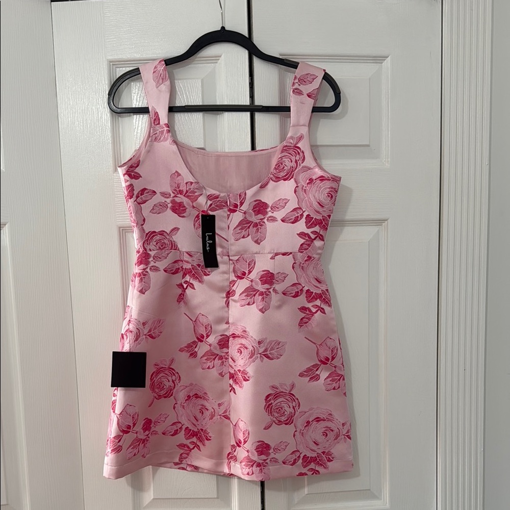 Lulu’s Floral Pink Dress - Picture 3 of 5